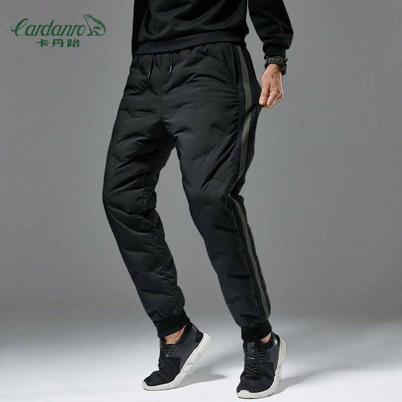 【孙楠推荐官】卡丹路美式工装风羽绒裤秋冬款束脚白鸭绒男士长裤