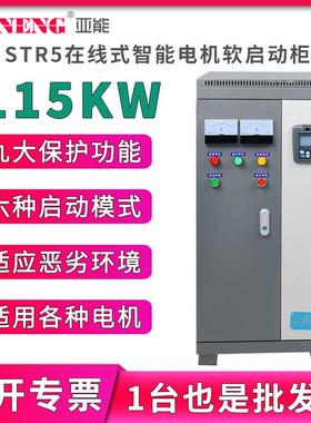 在线式水泵电机智能软启动柜三进三出变频柜软起动器柜115KW千瓦
