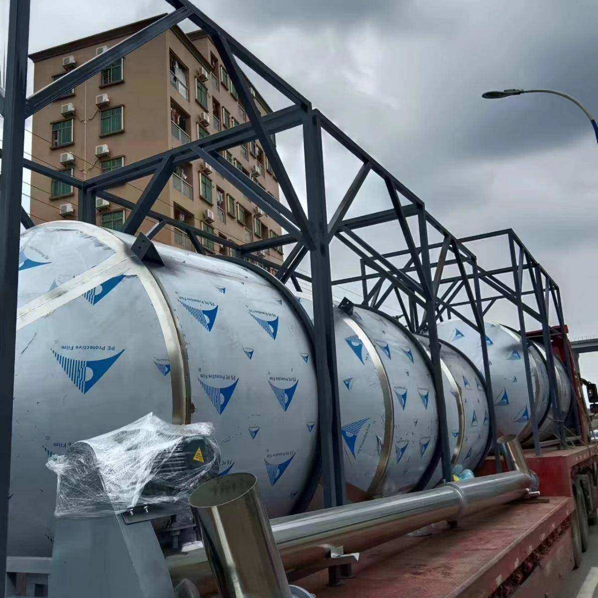 不锈钢储料罐带框架6米上料机带手动蝶阀全自动无尘上料