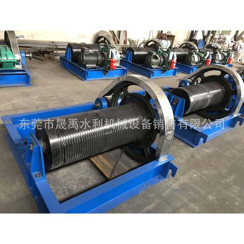 广东佛山水闸泵站选用QPQ-2*5吨双吊点固定式卷扬启闭机起重电机