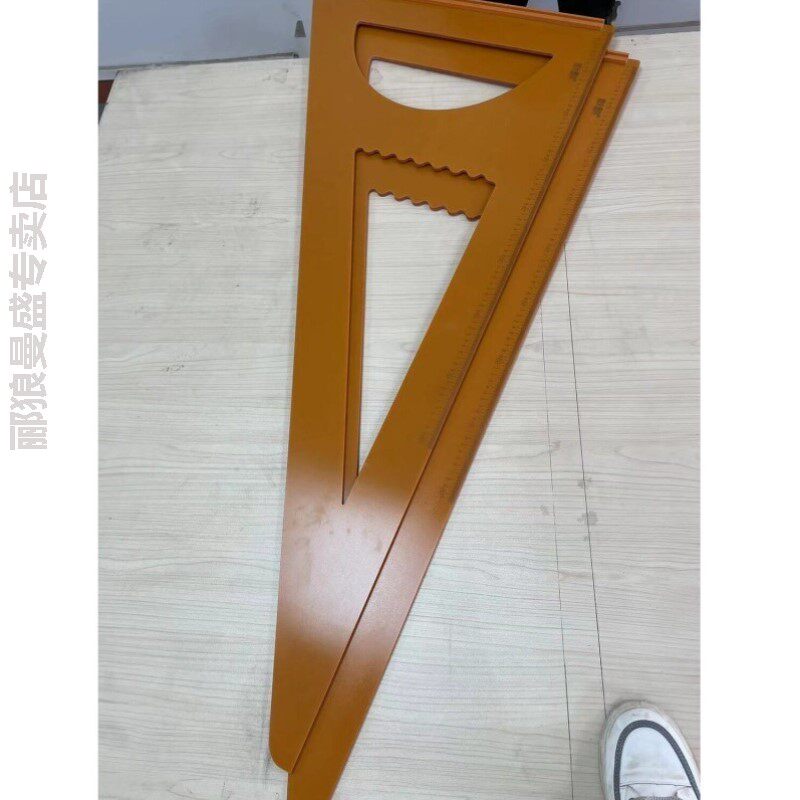高精度木工三角尺新款加宽专用可调1米1.2米大角尺木工锯台专用尺