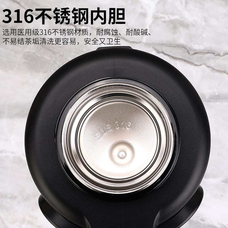 热水瓶316不锈钢保温壶旅行大容量车载户外泡茶中式家用泽辉暖壶
