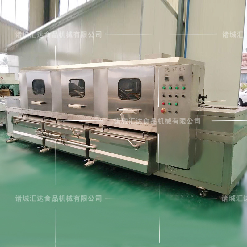 商用周转筐清洗设备 蔬菜塑料筐清洗机 全自动洗筐机