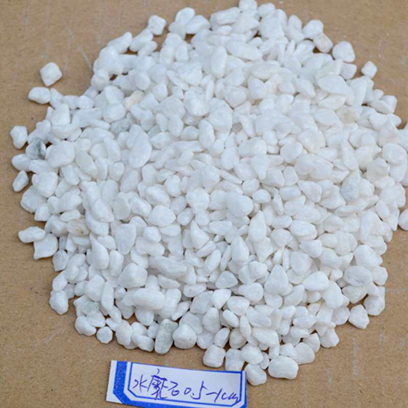 厂家加工白石子水磨石子景观水洗白石子 造景石米石可订不同规格