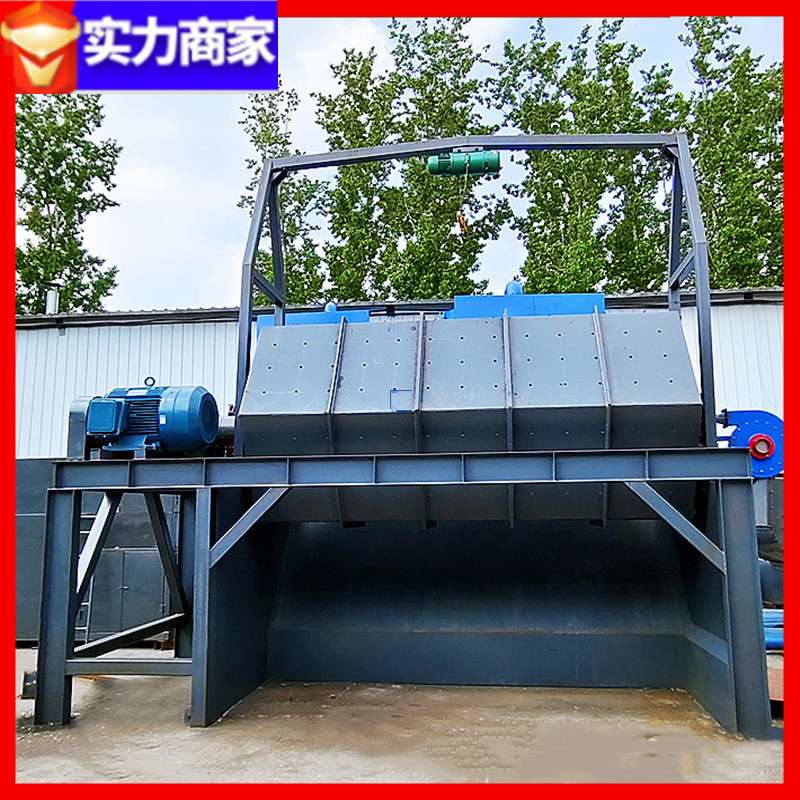 8米火烧铁滚筒式除锈研磨机离心式六角滚筒干磨机冲压件去毛刺机