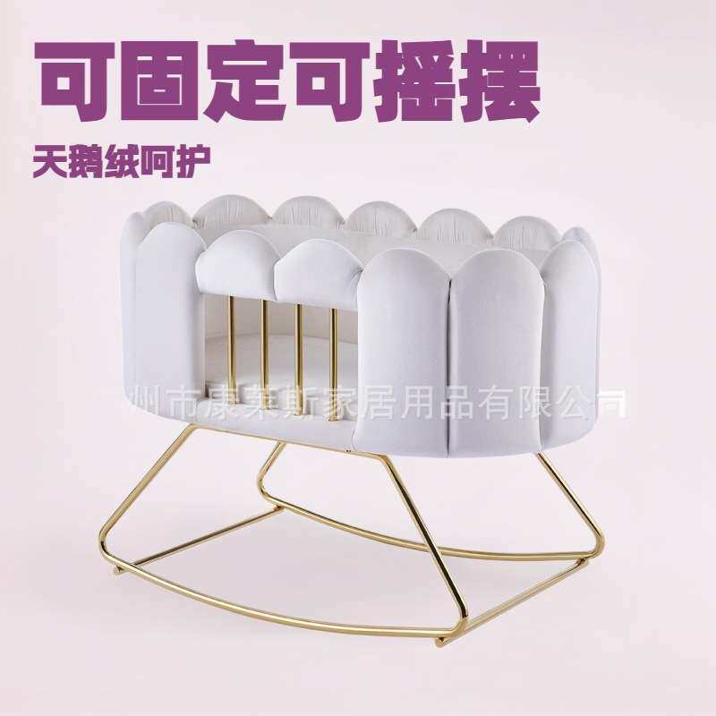 可移动便携式宝宝摇篮床可摇摆多功能bb床新生儿童哄睡婴儿床