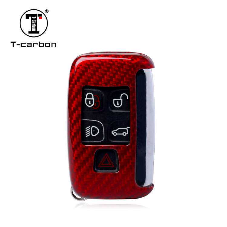 T-carbon适用捷豹全车系XEXPXJ专用碳纤维钥匙壳车锁匙套子厂直销