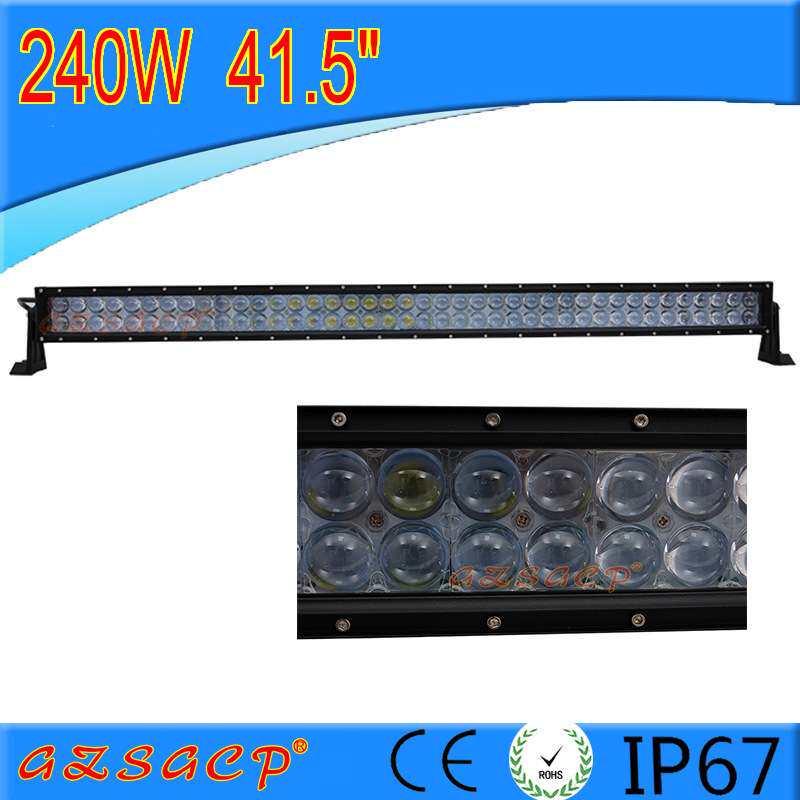 LED工作灯240W透镜双排LED长条灯 CREE LED汽车灯越野车工程车灯