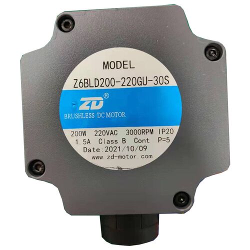 无刷直流电机104型直角中空减速机Z6BLD200-220GU-30S/6GU36RC