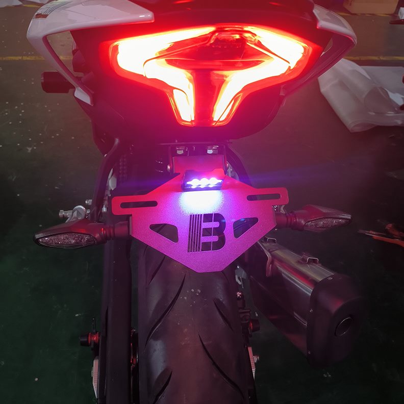450风450适用 尾  带牌照架SRSR短改装N450春 KS牌照灯