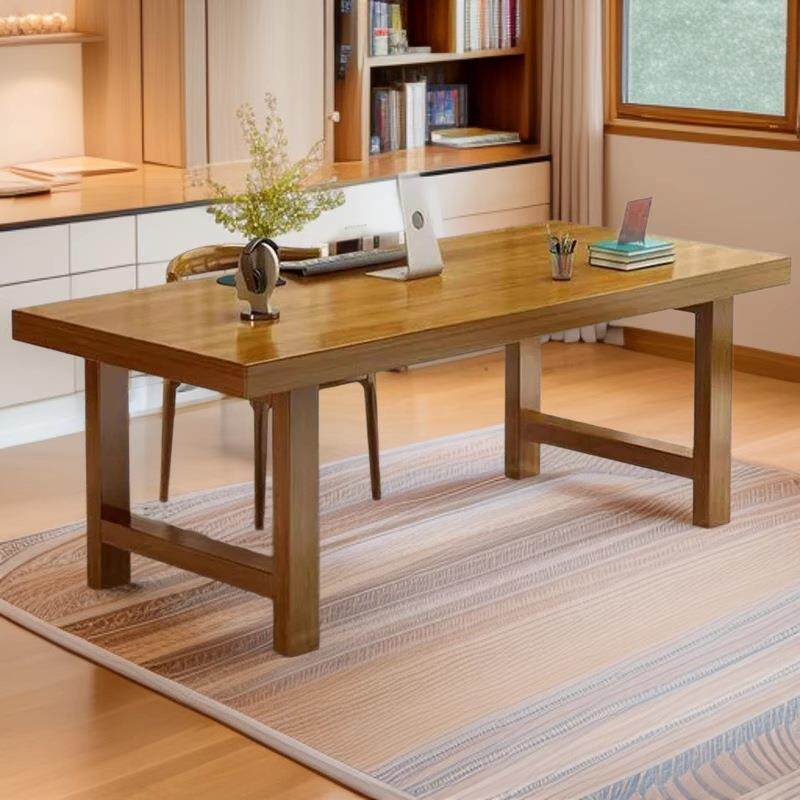 实木书桌台式电脑桌简约家用中学生小户型学习写字桌卧室办公桌子