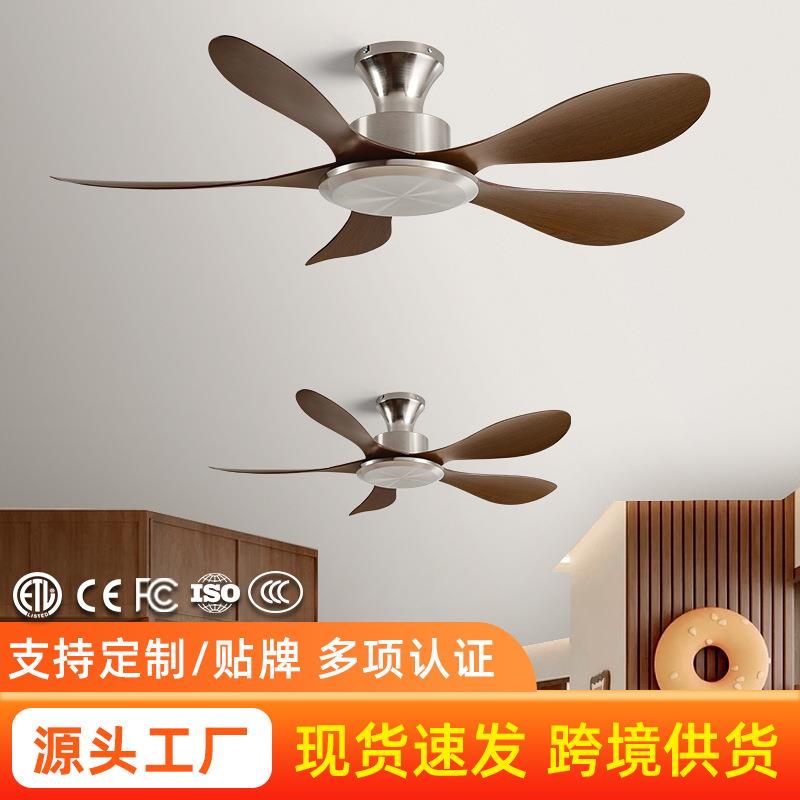 吸顶吊扇大风力超静音吊扇家用客厅餐厅中古风复古电镀吊顶电风扇