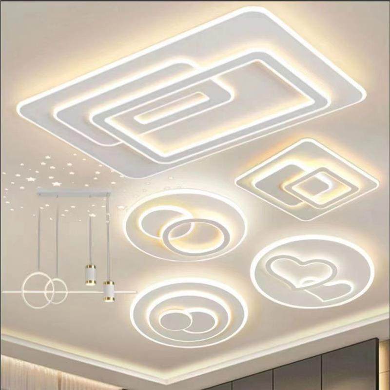 2024新款厂家直销现代简约客厅吸顶灯卧室套餐中山灯具led