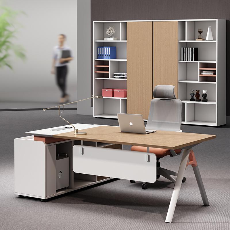 简约大班台老板桌办公家具经理主管桌电脑桌单人办公桌椅组合