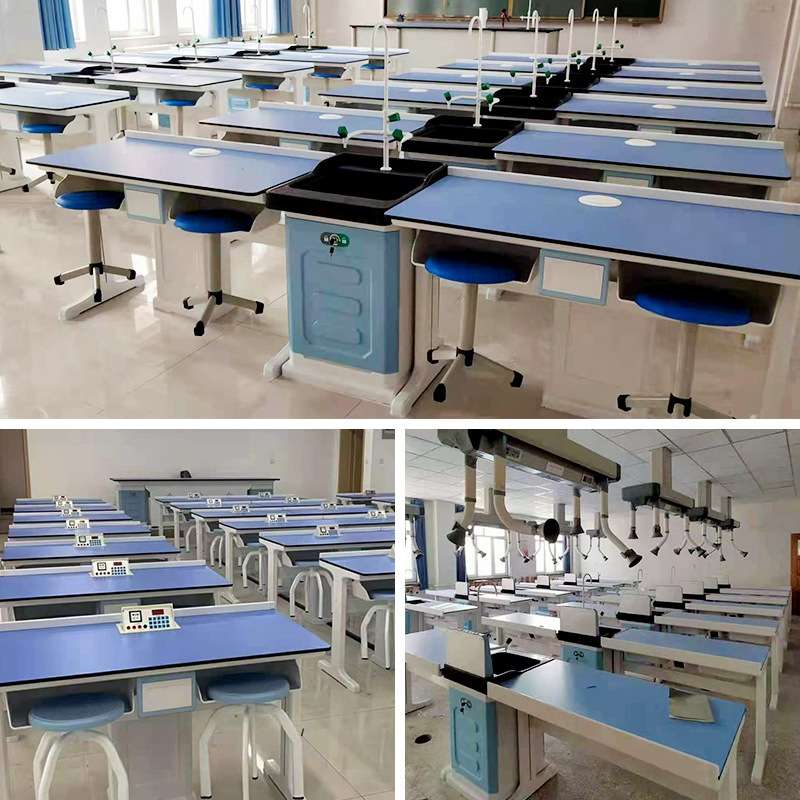 新型铝塑化学实验桌科学探究带水操作台理化生智能吊装教室准备台