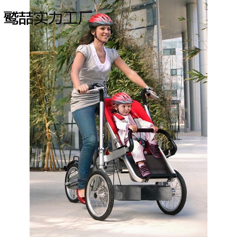 高端双人三轮变速母婴亲子自行车带小孩上学遛娃神器代步接送