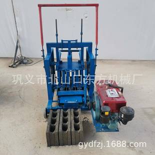 一键启动柴油发电12P水泥制砖机 200凹面砖 柴油直推制作400 120