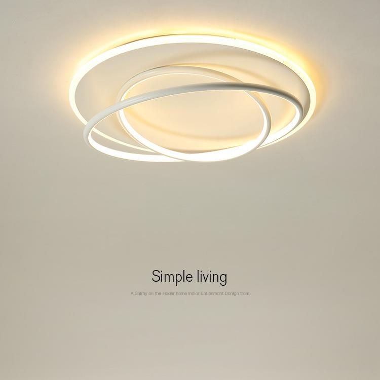 led吸顶灯圆形2025年新款创意网红主卧简约现代卧室灯饰房间灯具