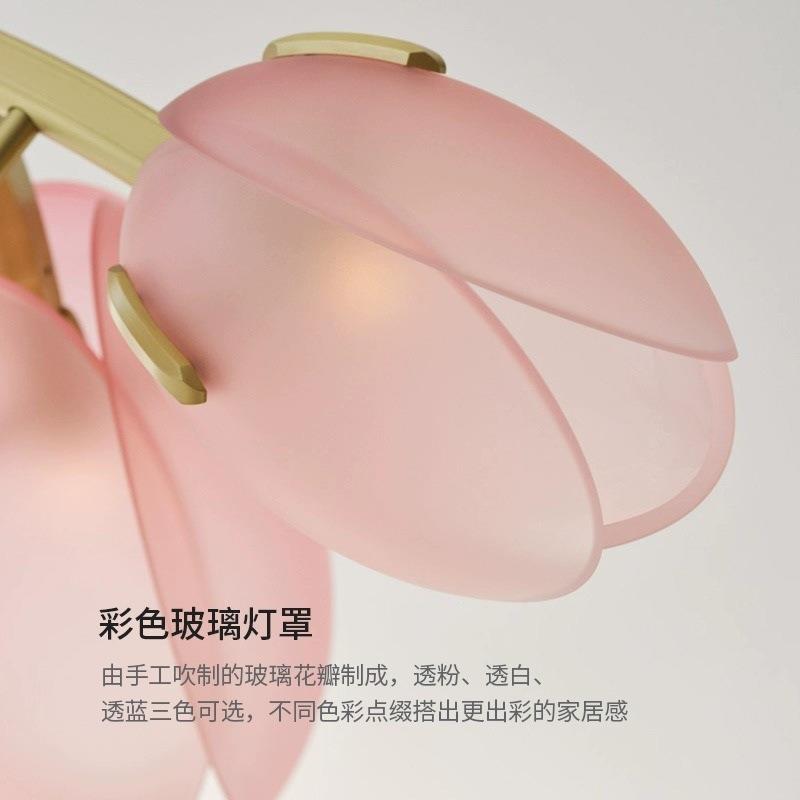 新款轻奢花苞风吊灯现代法式餐厅奶油卧室艺术lia氛围灯Li客厅