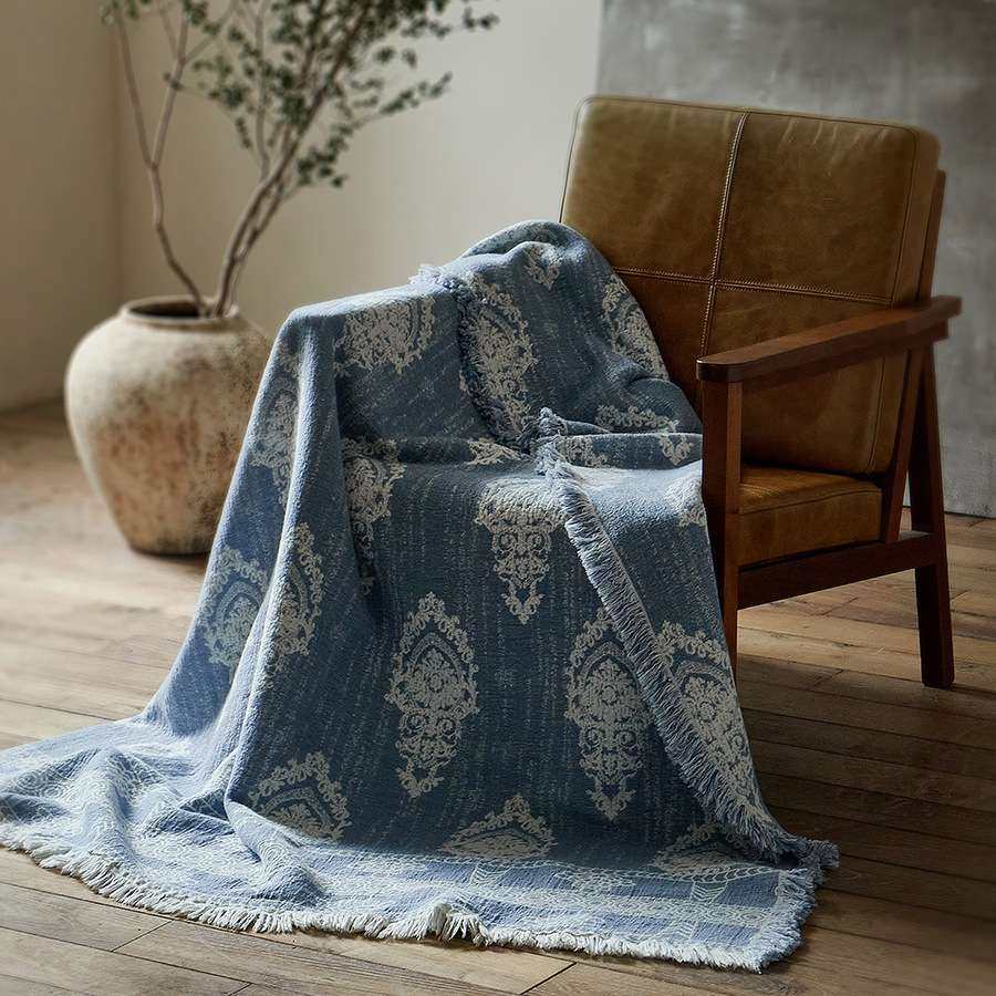 中古风棉麻提花盖毯休闲午睡毯流苏毛毯可做沙发垫毯子床尾巾春夏,电子元器件市场,其它元器件,淘宝优惠券,粉丝福利购,淘宝优惠卷