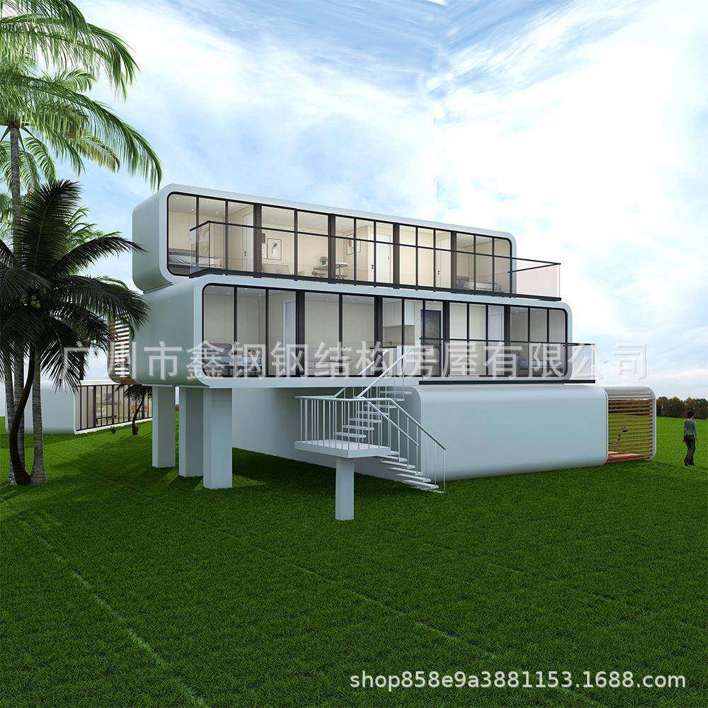 移动式太空舱科技民宿助力文旅项目生态开发成品发货接通水电