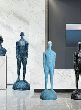 样板房人物雕塑装饰酒店大堂售楼处家I居客厅电视柜陈设艺术摆件