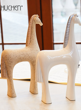 创意马摆件客厅家居软装饰品现代简约电视柜酒柜S玄关乔迁新居礼