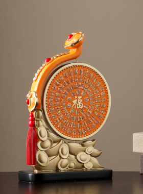 新中式百福如意客厅摆件家u居装饰品电视柜高档办公室家用玄关礼