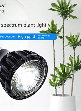 桂香植物补光灯E27聚光灯泡家用龙舌兰根绿色植物全光Led植物生长