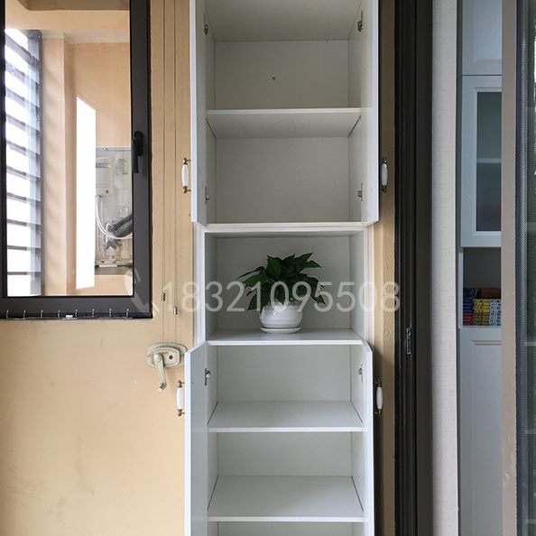 落地式整体上海壁柜收纳柜拐柜定做窄橱柜定制一体储物阳台角柜子