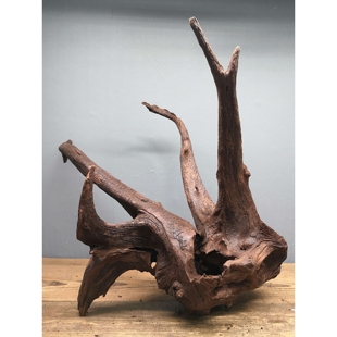 紫柚木寄居蟹造景专用攀爬躲避沉木爬宠饲养沉木雨林缸造景木装饰