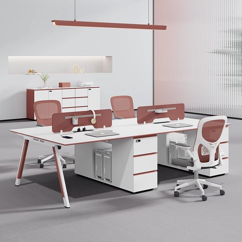 硕然臻选职员办公桌椅组合简约现代电脑桌4/62人员工桌办公室工位