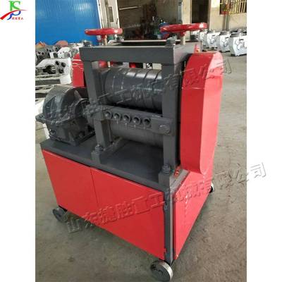 全自动弯曲钢筋调直机 废旧螺纹钢校直机 钢筋料头自动伸直机