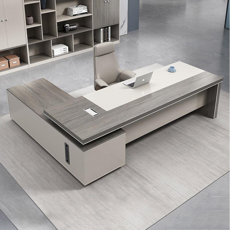老板桌办公桌简约现代总裁桌经理主管桌椅组合前台新款办公室家具