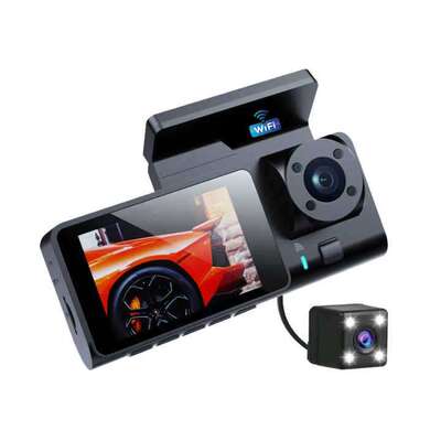 3-Camera G-Sensor 3-inch G-Sensor DVR with Wifi Car Camera