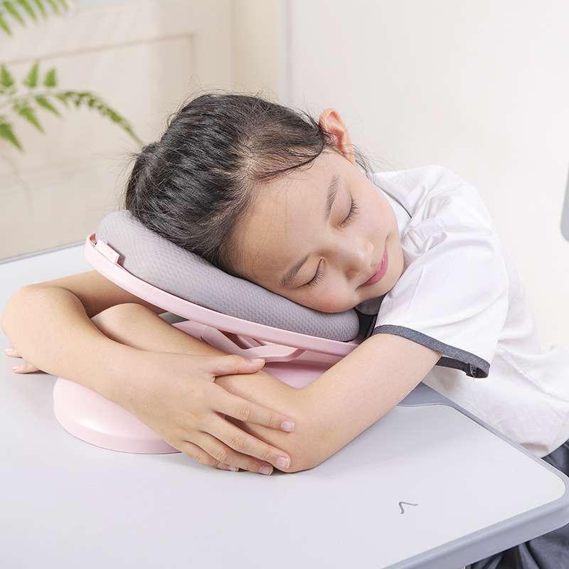 可调节趴睡枕冰丝午睡枕儿童小学生专用款折叠午休趴趴枕抱枕通用
