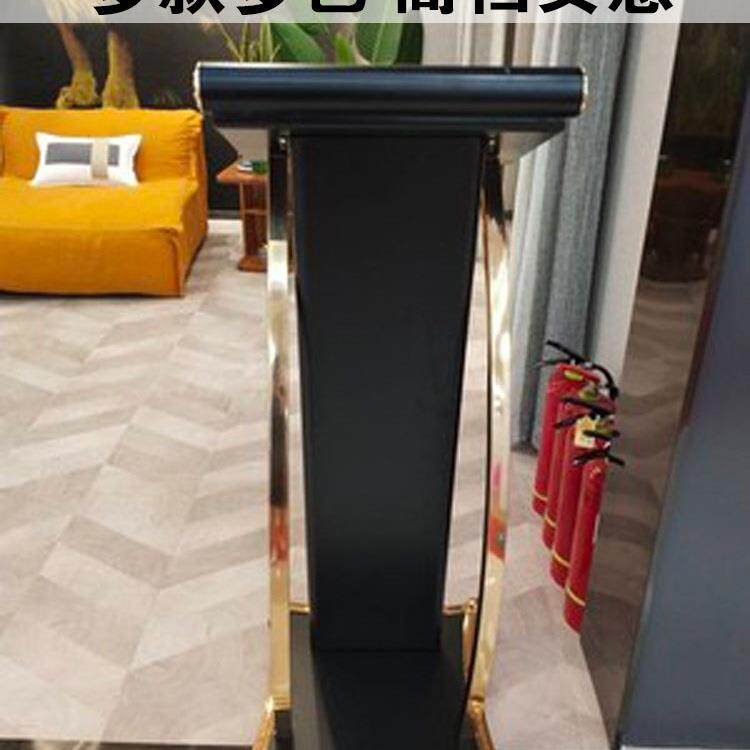 门店商场迎宾接待演讲烤漆创意小型立式前台服务发言餐饮咨询导购