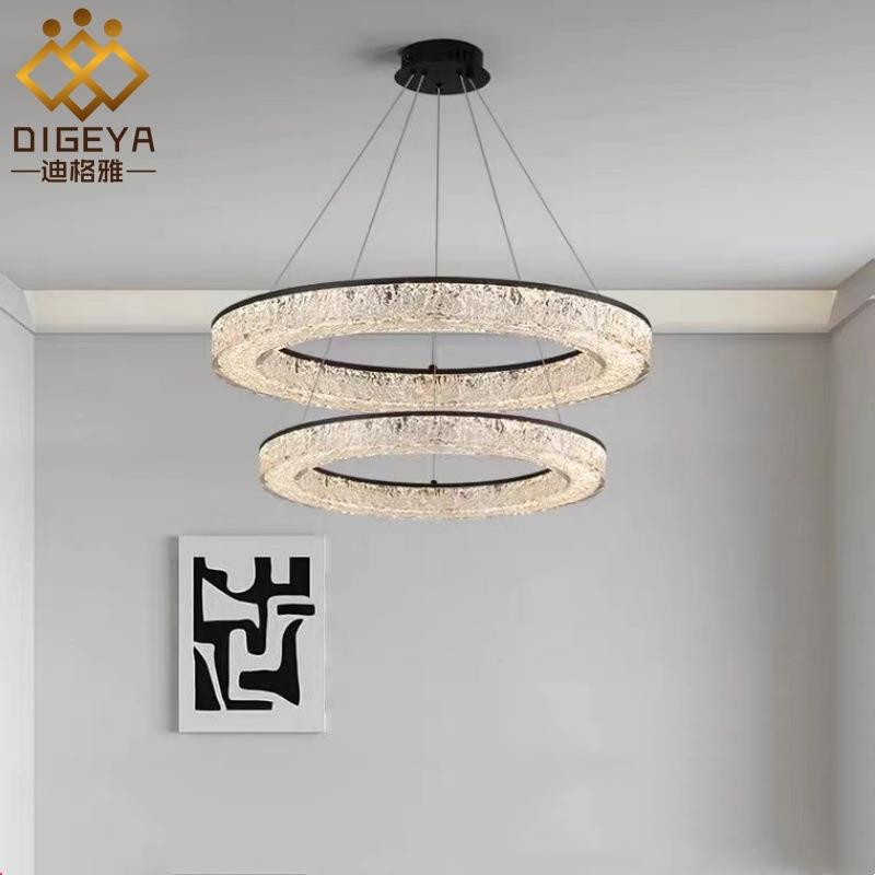 意式客厅吊灯现代轻奢简约餐厅吊灯极简全光谱护眼别墅客厅灯