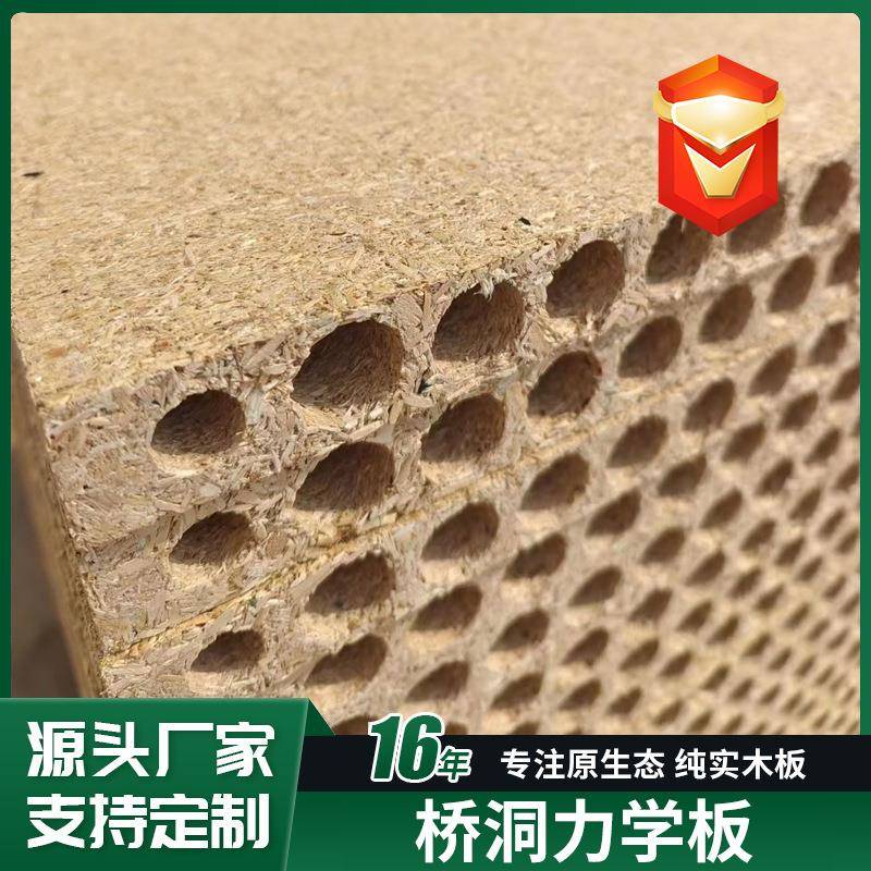 厂家直供桥洞力学板空心刨花板木门门芯填充板隔音散热木板