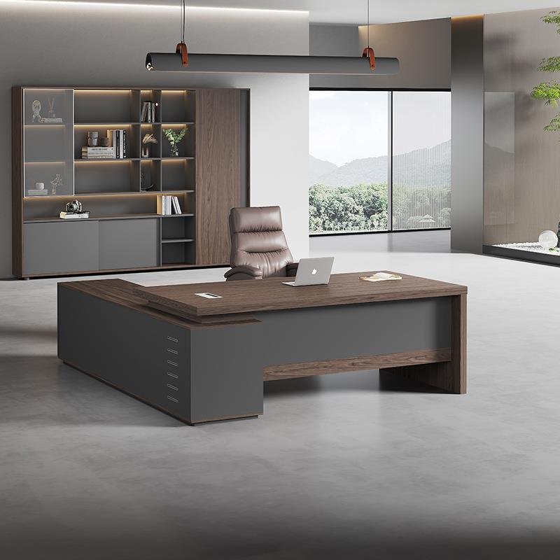 简约现代办公桌经理主管桌大班台 高档大气电脑桌轻奢老板办公桌