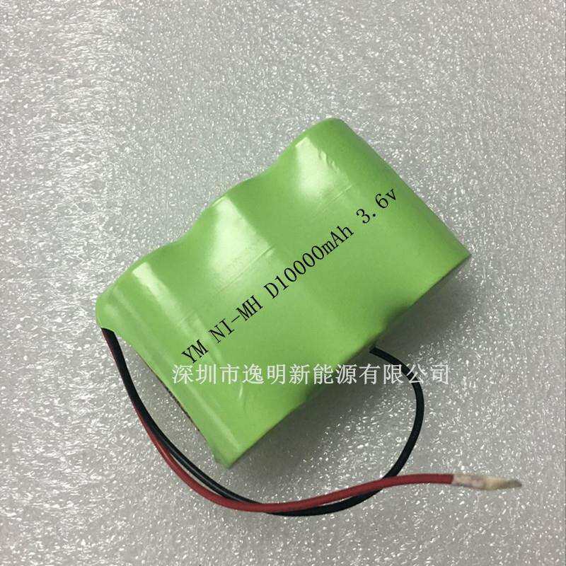 镍氢1号电池组3.6V NI-MH D10000mAh 3.6V仪器 应急灯电源电池组