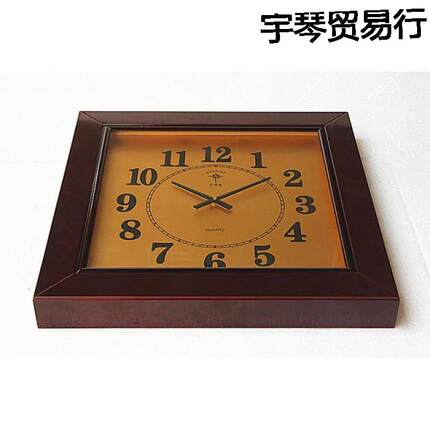 7L8K超大号挂钟别墅客厅大堂会议室办公单位车间挂表木制石英钟