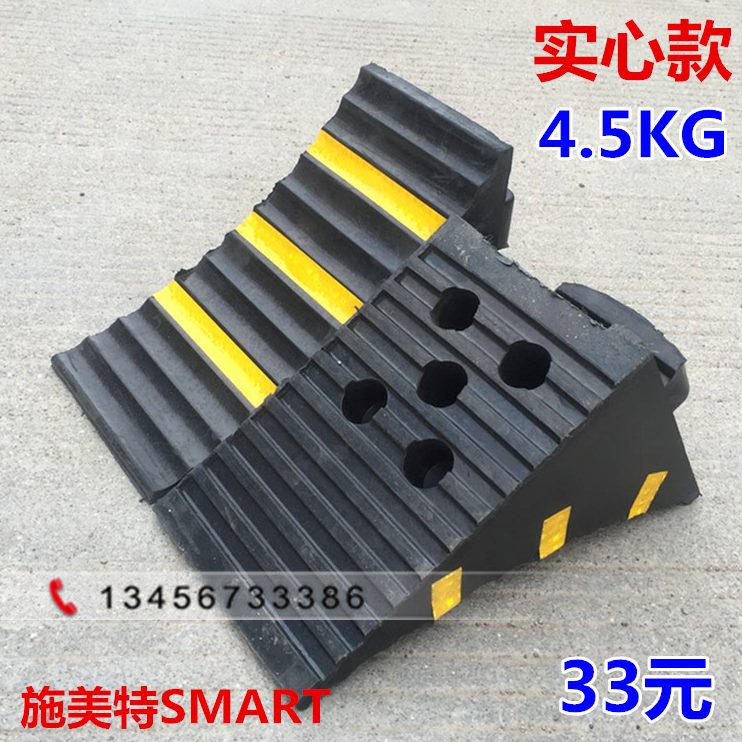 阻退车轮挡橡胶木实心器大型 止退货车三角器防滑止胎专用款车轮