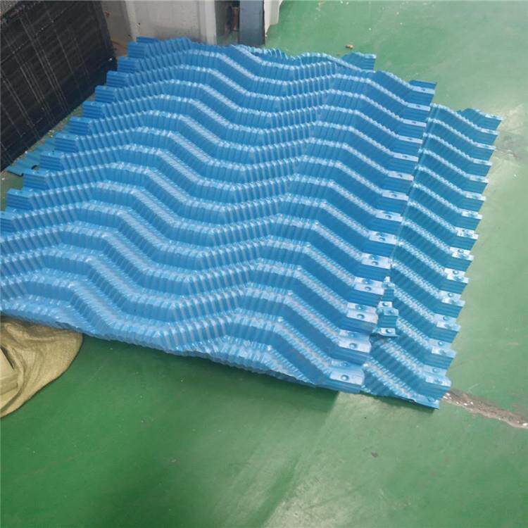 生产供应玻璃钢蜂窝协管填料FRP冷却塔网格填料蓝色现货