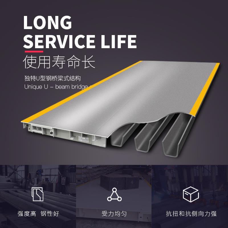 全钢结构地磅150t吨智能称重电子地磅物流矿山石场智能数字汽车衡