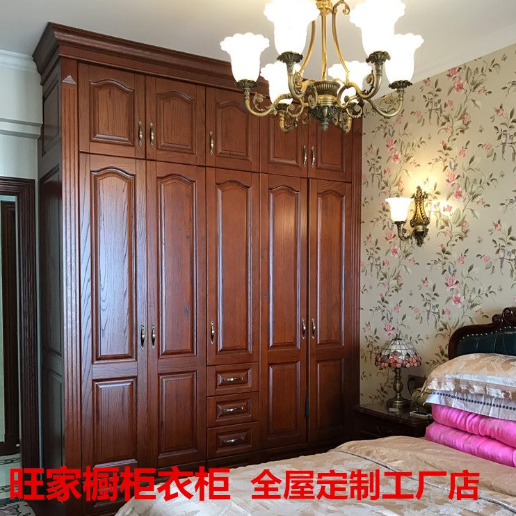 整体衣柜定制平开门衣柜式欧式走入卧室衣柜长实木定制市沙 定做