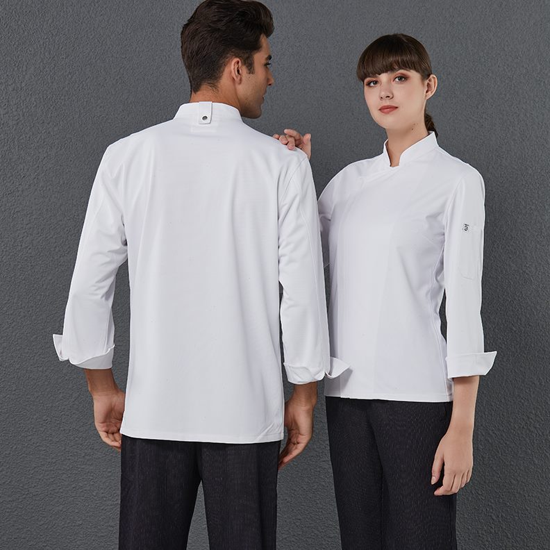 乐厨师工作服男长袖农家加大码中工作服定制