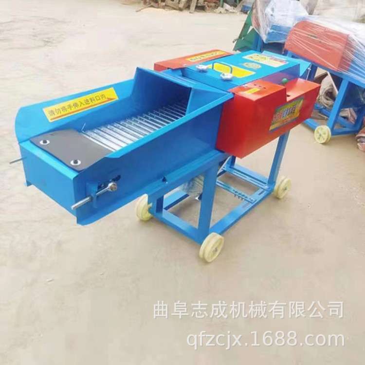 新款3吨小型铡草机志成输送带自动进料铡揉机牛羊饲养粉草好设备
