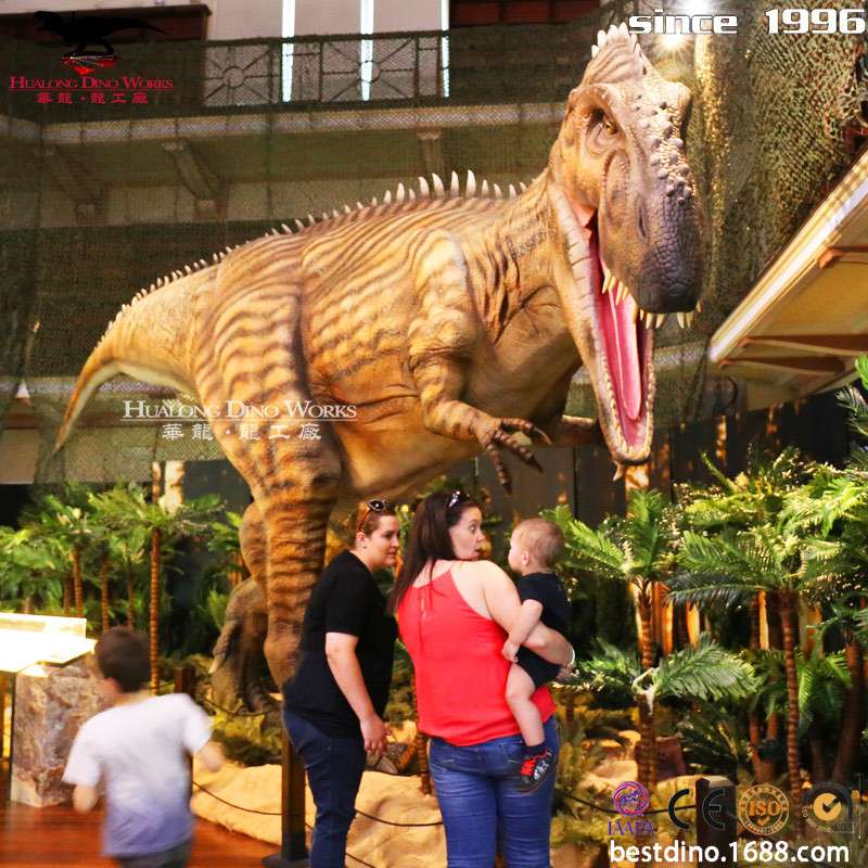室内商场游乐园恐龙乐园设计制作展览 仿真鲨齿龙模型