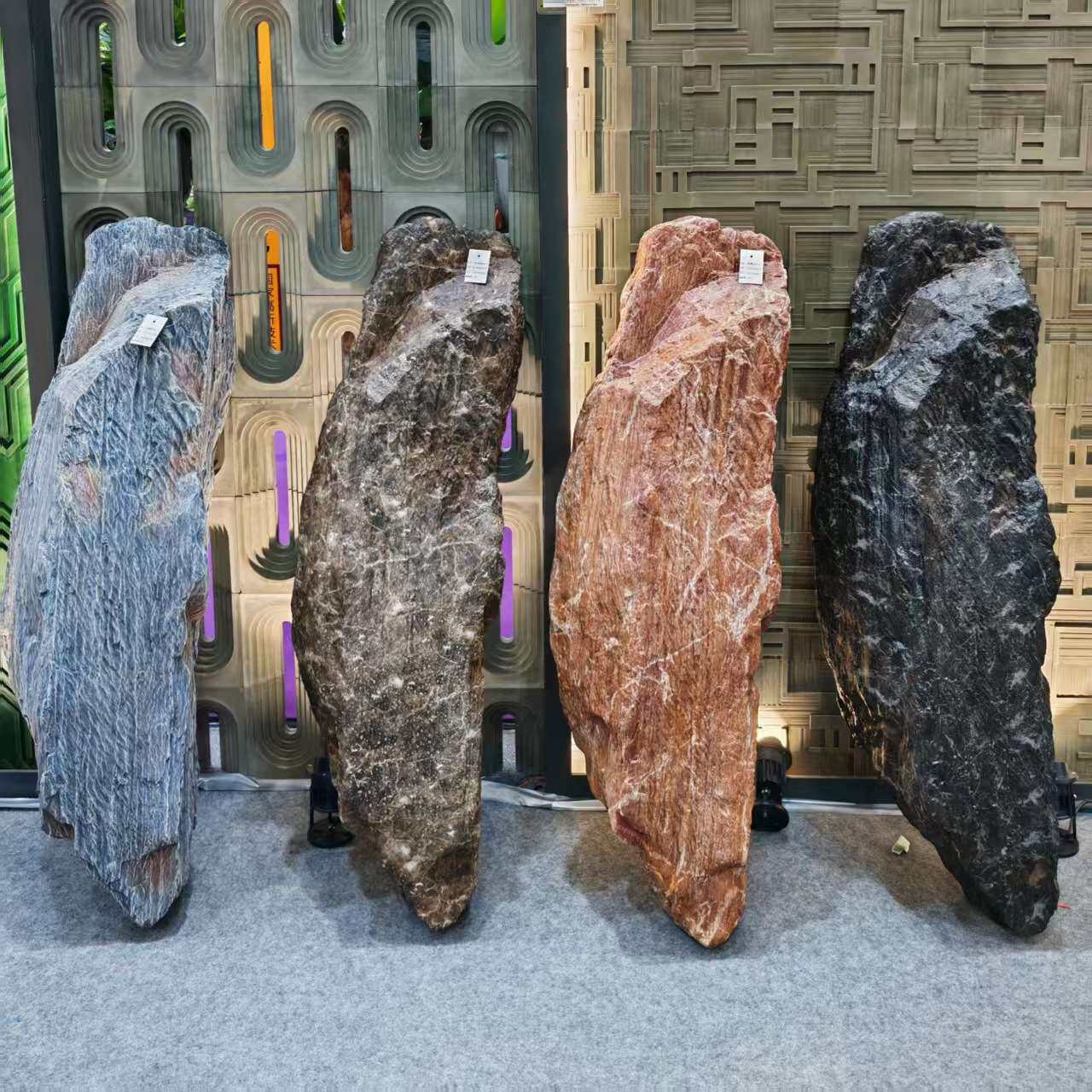 景观石头灰色假石头仿真泡沫石头 工艺酒店园林工程泡沫石头摆件